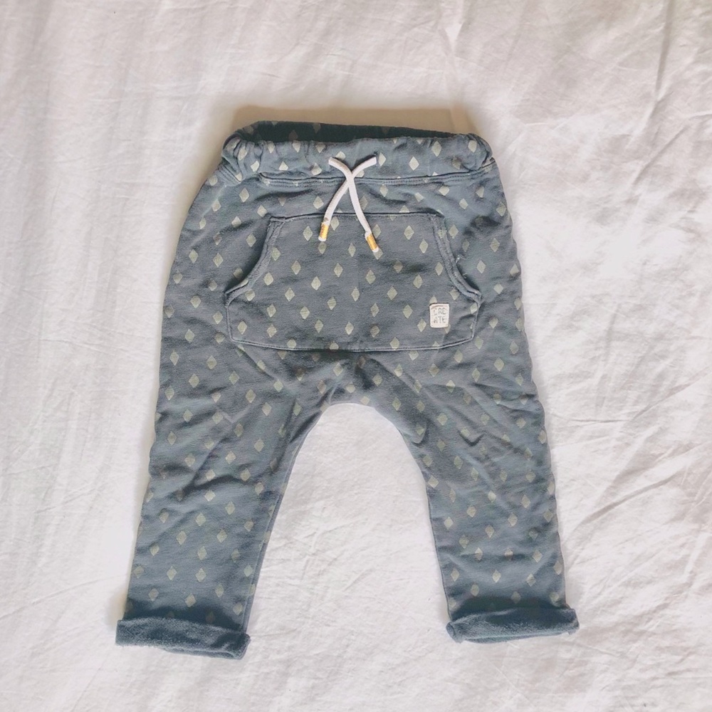Diamond Pattern Grey Joggers